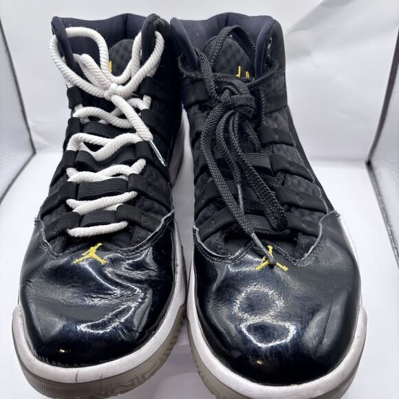 Jordan Max Aura Black White Gold Basketball Shoes Mens Size 10.5 AQ9084-041 - Picture 2 of 9